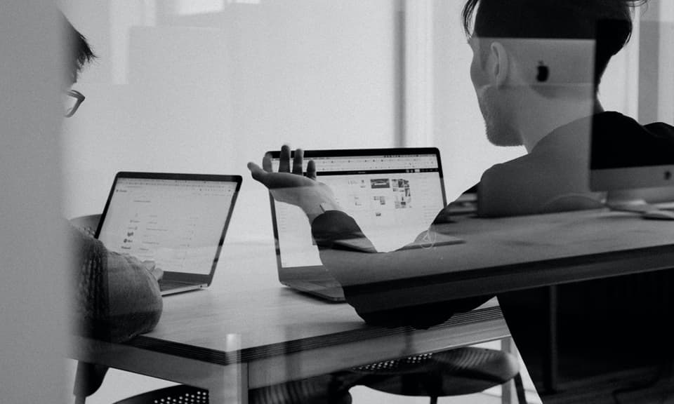 People in an office.