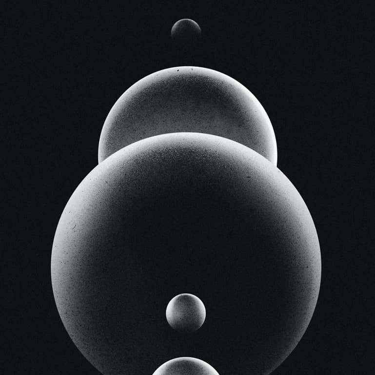 Abstract image of spheres.